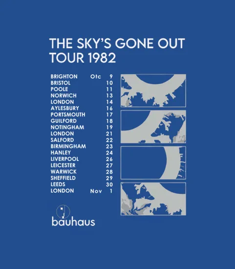 2 Side Limited Edition Bauhaus The Skys Gone Out Tour 1982
