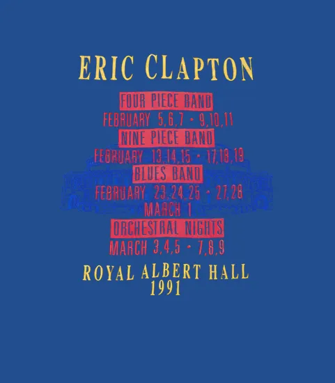 2 Side Limited Edition Eric Clapton Royal Albert Hall 1991