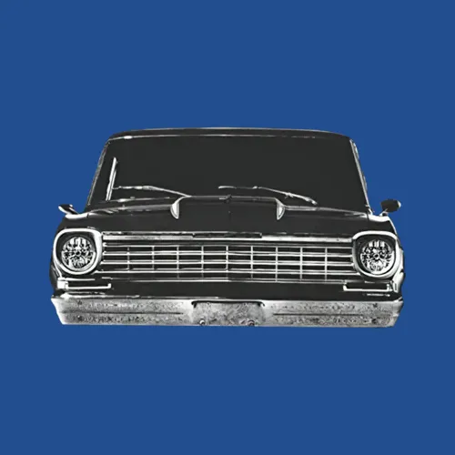 1964 Chevy Nova Ss Front Grill View Silhouette