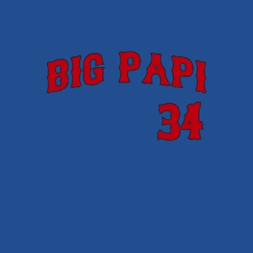 Boston Red David Ortiz Big Papi Jersey Tee Men