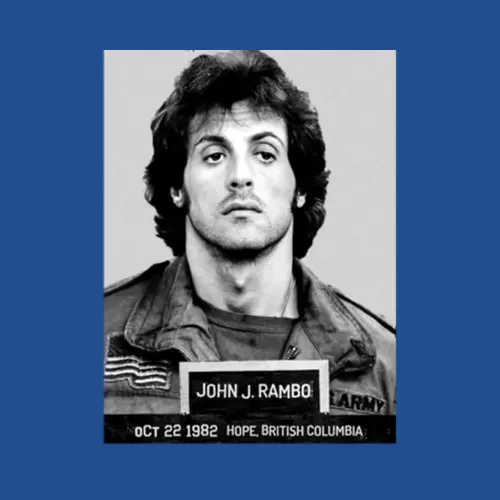 John J Rambo Shot 80s Action Movie