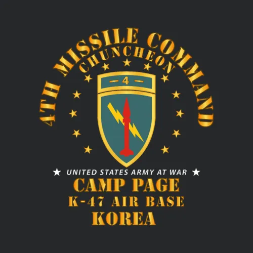 Army 4th Camp Page K 47 Air Base Chuncheon Korea