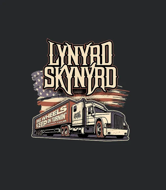 Big Wheels Keep On Turnin Tour 2022 Lynyrd Skynyrd Vintage Double Sided Unsiex