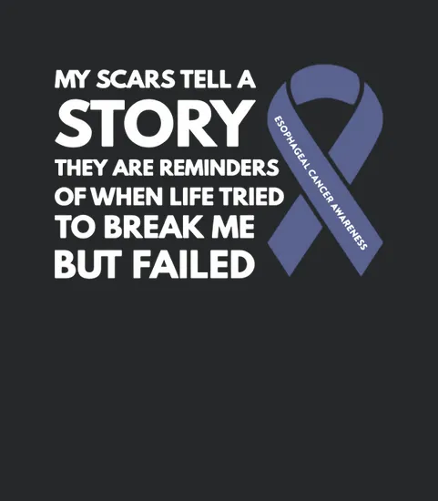 Esophageal Cancer Awareness Amber Ribbon Warrior