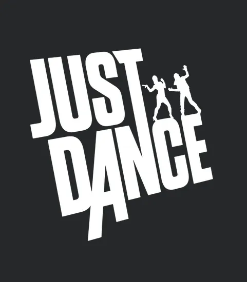 Just Dance White Text