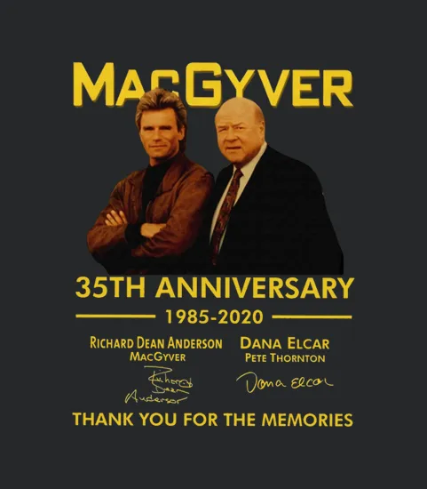Macgyver 35th Anniversary 1985 2020 Thank You For The Memories Signatures