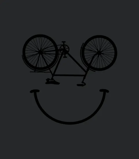 Smile Face Bike Upside Down