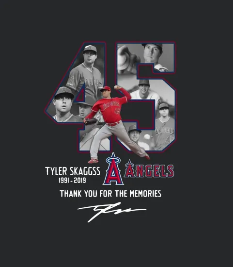 Tyler Skaggs Signature 45 Thank You For The Memories 1991 2019