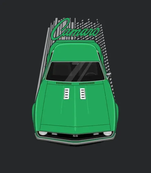 Camaro Ss 1968 Green
