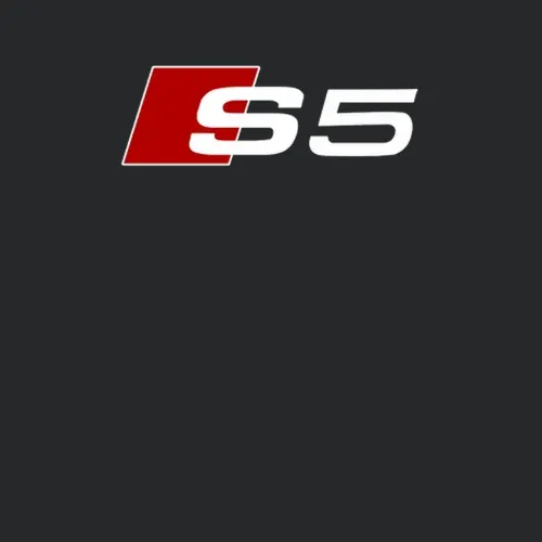 Audi S5 Automobile Car Parts Cool Distressed Brand Logo Emblem White Font