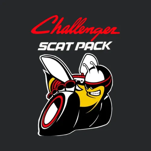 Dodge Challenger Skat Pack Logo Bumble Bee Black