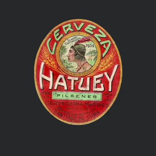 Hatuey Beer Vintage Cuban Beer Label Beer Lovers