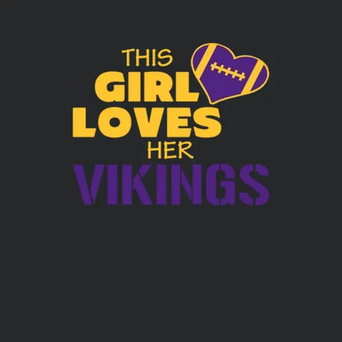 This Girl Loves Her Vikings Football Minnesota Vikings Team Colors Ladies