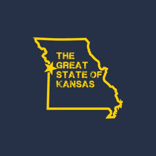Great State Of Kansas Vintage Missouri Map Funny