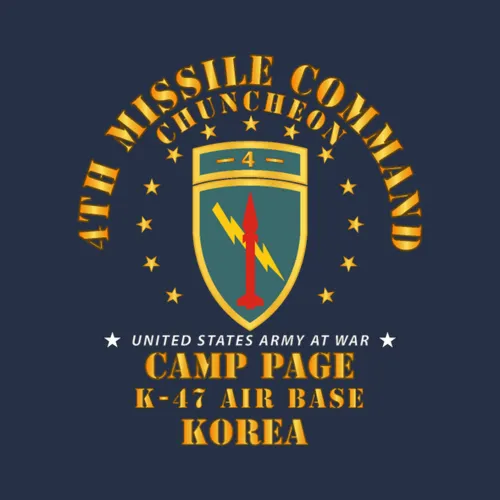 Army 4th Camp Page K 47 Air Base Chuncheon Korea
