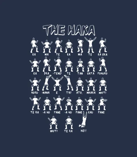 The Haka New Zealand All Blacks Mens Funny Rugby