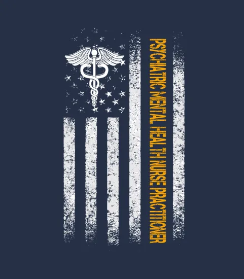 Best Psychiatric Mental Health Nurse Practitioner Nurse Dad Ever American Flag