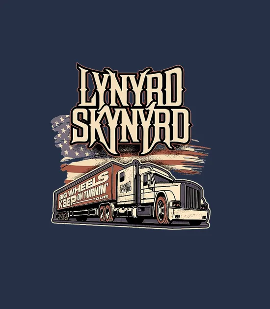Big Wheels Keep On Turnin Tour 2022 Lynyrd Skynyrd Vintage Double Sided Unsiex
