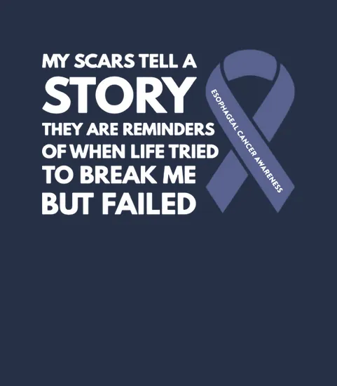 Esophageal Cancer Awareness Amber Ribbon Warrior