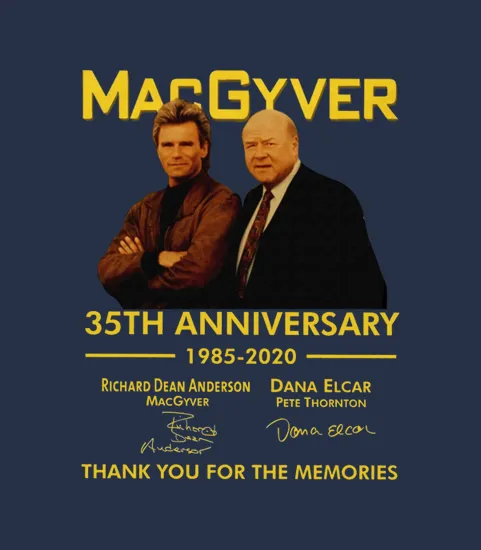 Macgyver 35th Anniversary 1985 2020 Thank You For The Memories Signatures