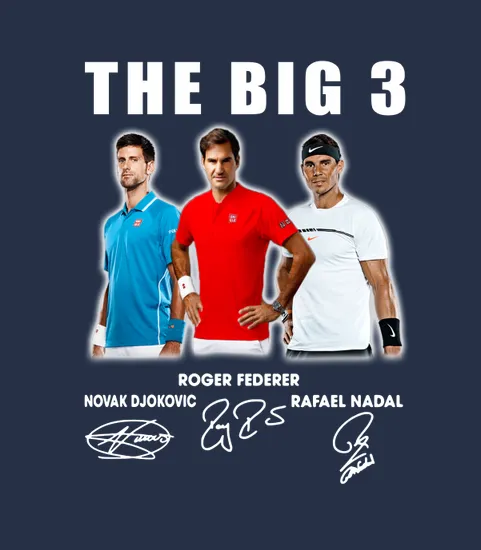 The Big 3 Novak Djokovic Roger Federer Rafael Nadal All Signed