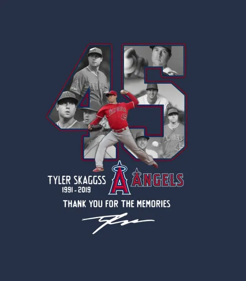 Tyler Skaggs Signature 45 Thank You For The Memories 1991 2019