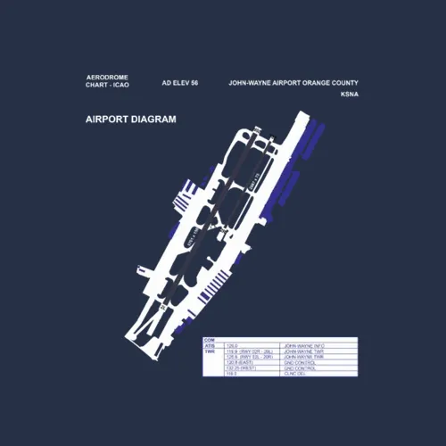 Orange County John Wayne Airport Diagram Sna Fly