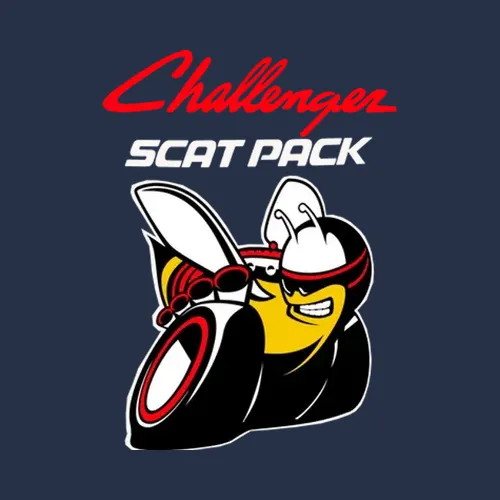 Dodge Challenger Skat Pack Logo Bumble Bee Black