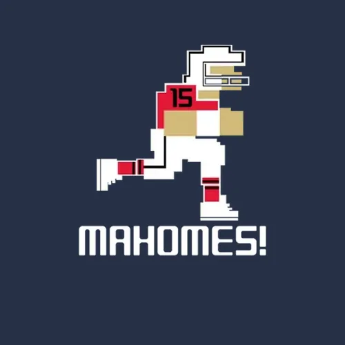 Patrick Mahomes 15 Tecmo Bowl Kansas City Football Athlete Fan