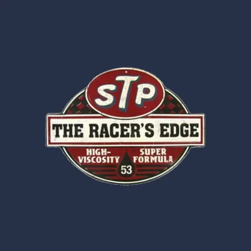 Stp Oil Vintage Logo Racers Edge Distressed Logo