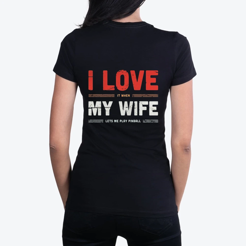 Andampampquoti Love My Wifeandampampquot Retro Pinball Distressed Vintage