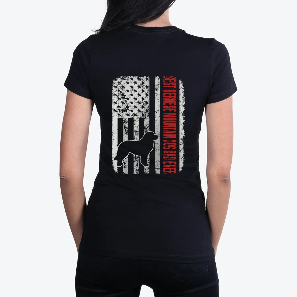 Best Bernese Mountain Dog Dad Ever American Flag