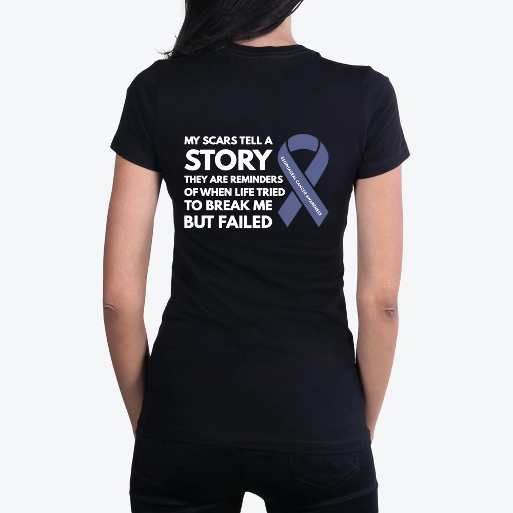 Esophageal Cancer Awareness Amber Ribbon Warrior