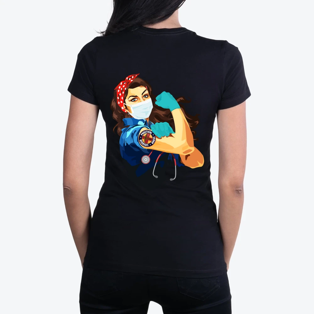 Licensed Practical Nurse Lpn Frontline Workers Nurse Strong Rosie Riveter