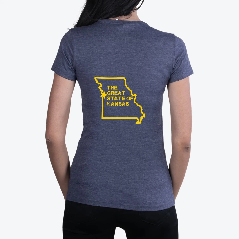 Great State Of Kansas Vintage Missouri Map Funny