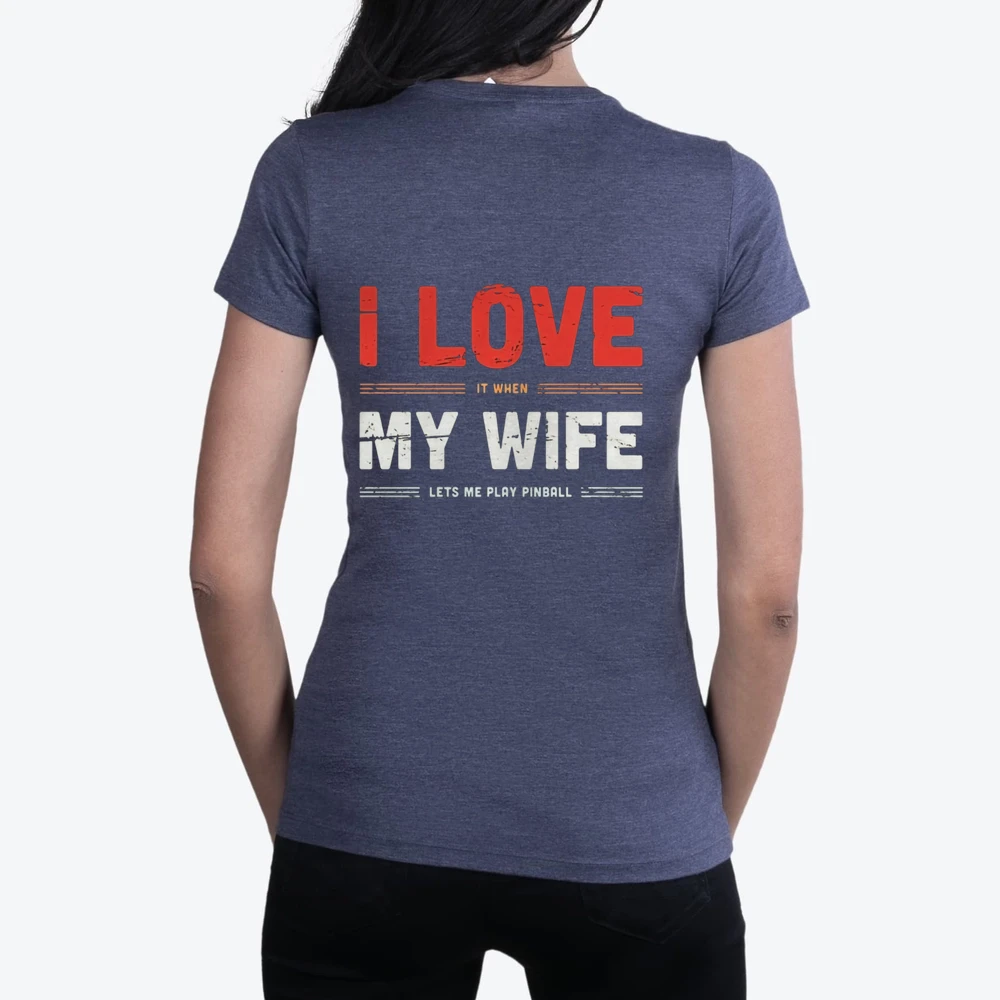 Andampampquoti Love My Wifeandampampquot Retro Pinball Distressed Vintage