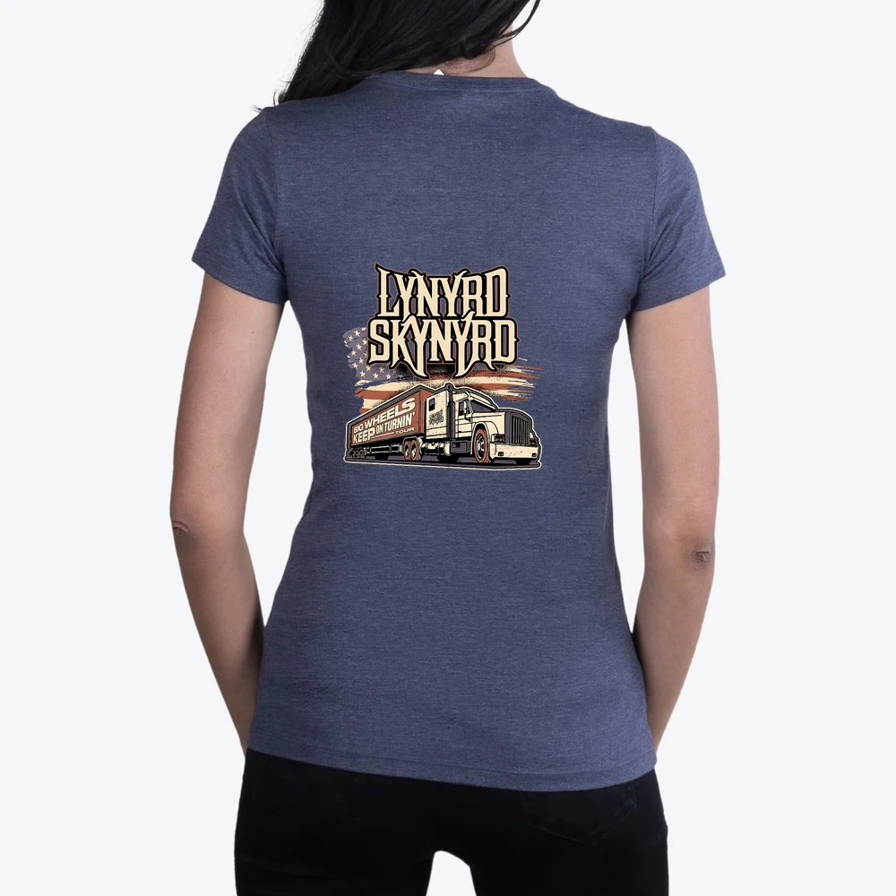 Big Wheels Keep On Turnin Tour 2022 Lynyrd Skynyrd Vintage Double Sided Unsiex