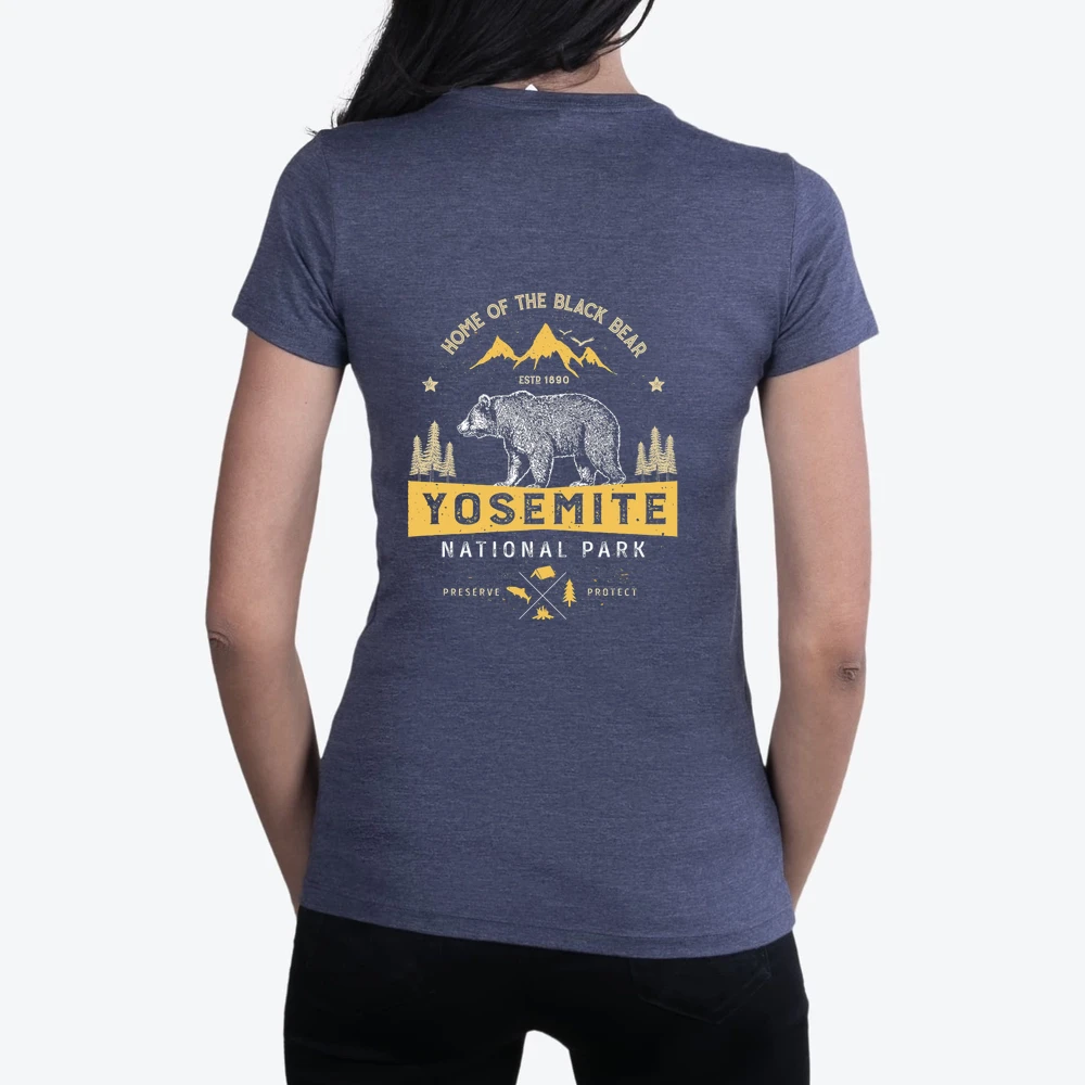 Yosemite National Park California T Vintage Bear