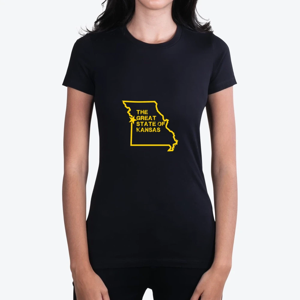 Great State Of Kansas Vintage Missouri Map Funny