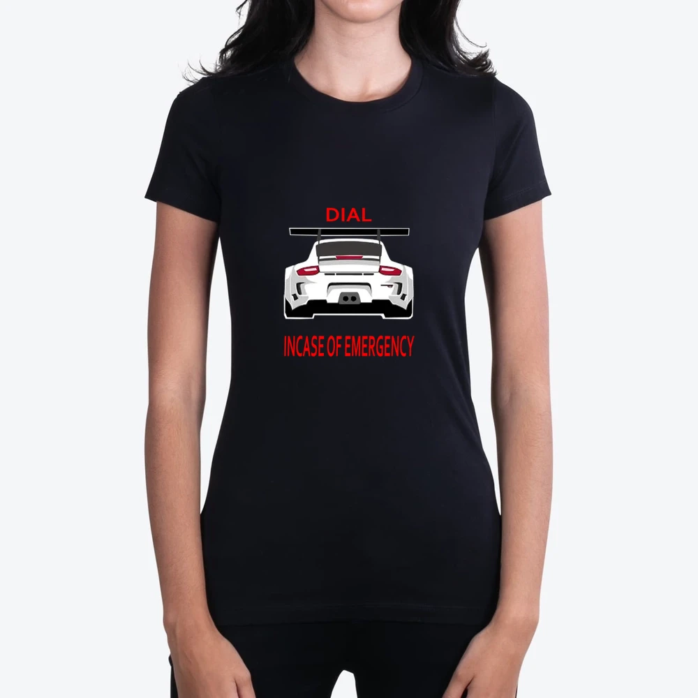 Dial 911 Porsche In Case Of Emergency Funny Trending Enthusiast Black T Shirts