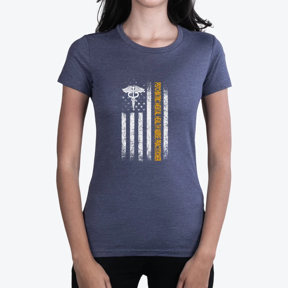 Best Psychiatric Mental Health Nurse Practitioner Nurse Dad Ever American Flag