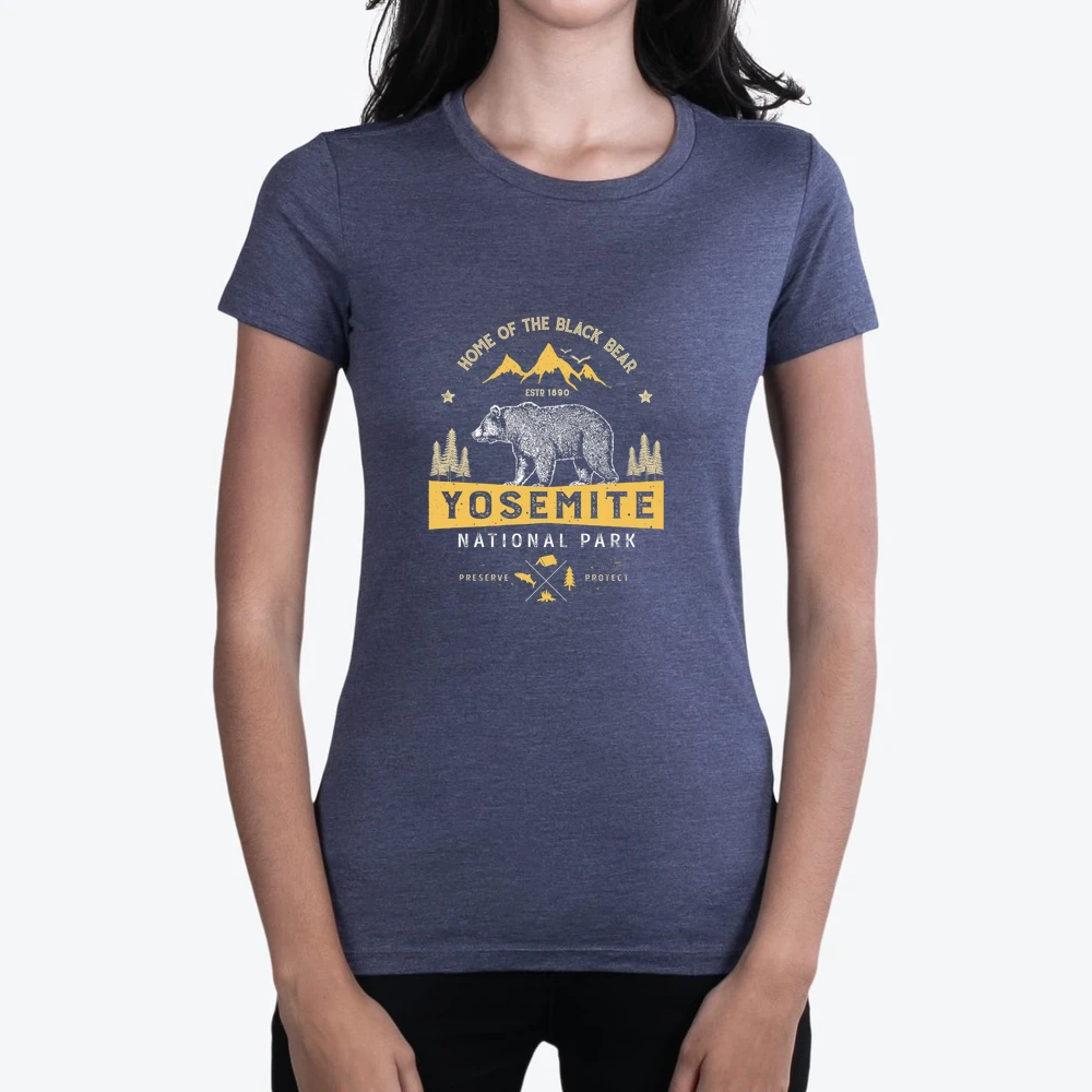 Yosemite National Park California T Vintage Bear