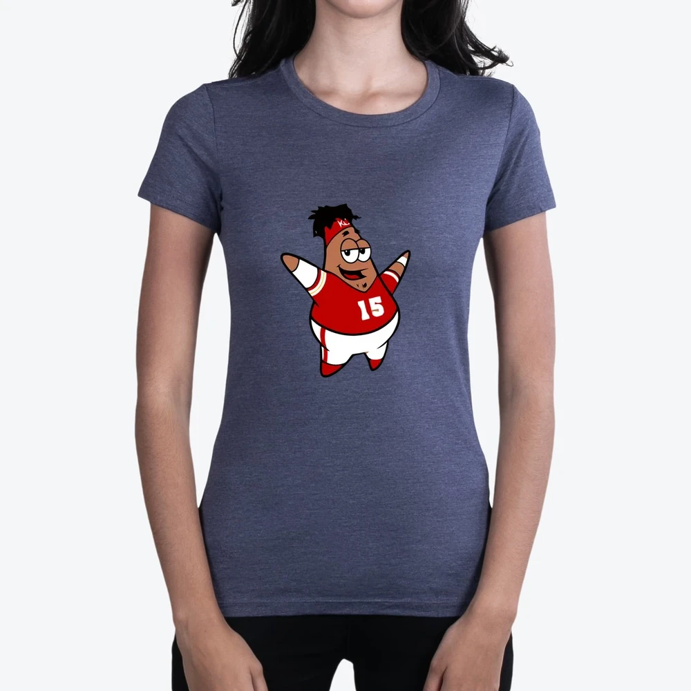Patrick Star Mahomes Funny Kansas City Spongebob Parody Game Day Football Gift