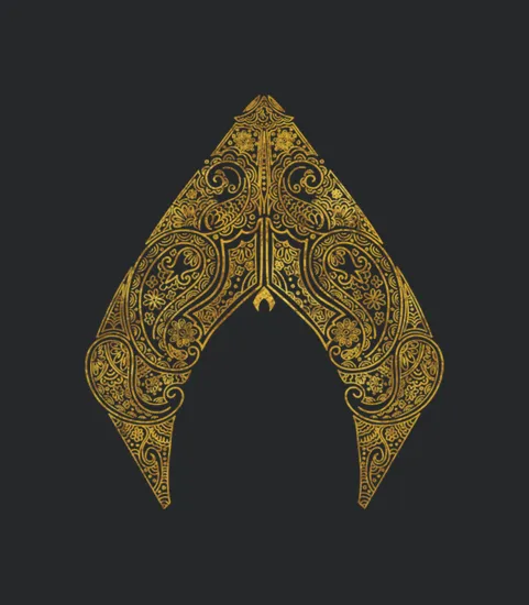 Aquaman Film Logo Gold Leaf