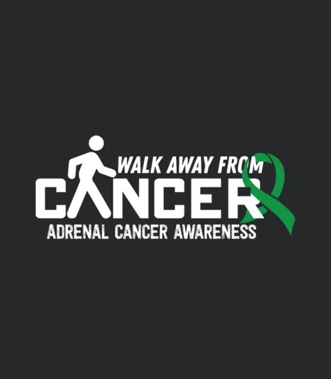 Cancer Walk Adrenal Cancer Awareness Ribbon Shirt