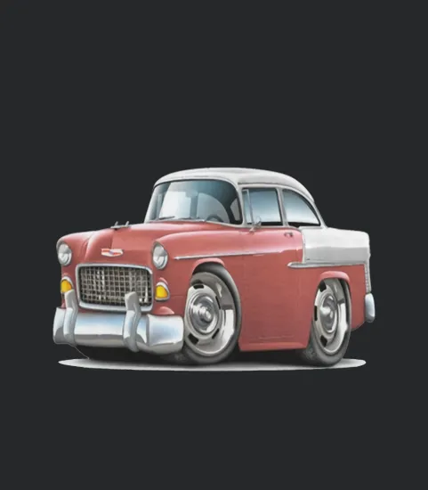 1955 Chevy Belair Salmon Car