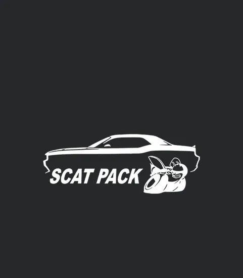 Dodge Challenger Scat Pack Classic Outline Design