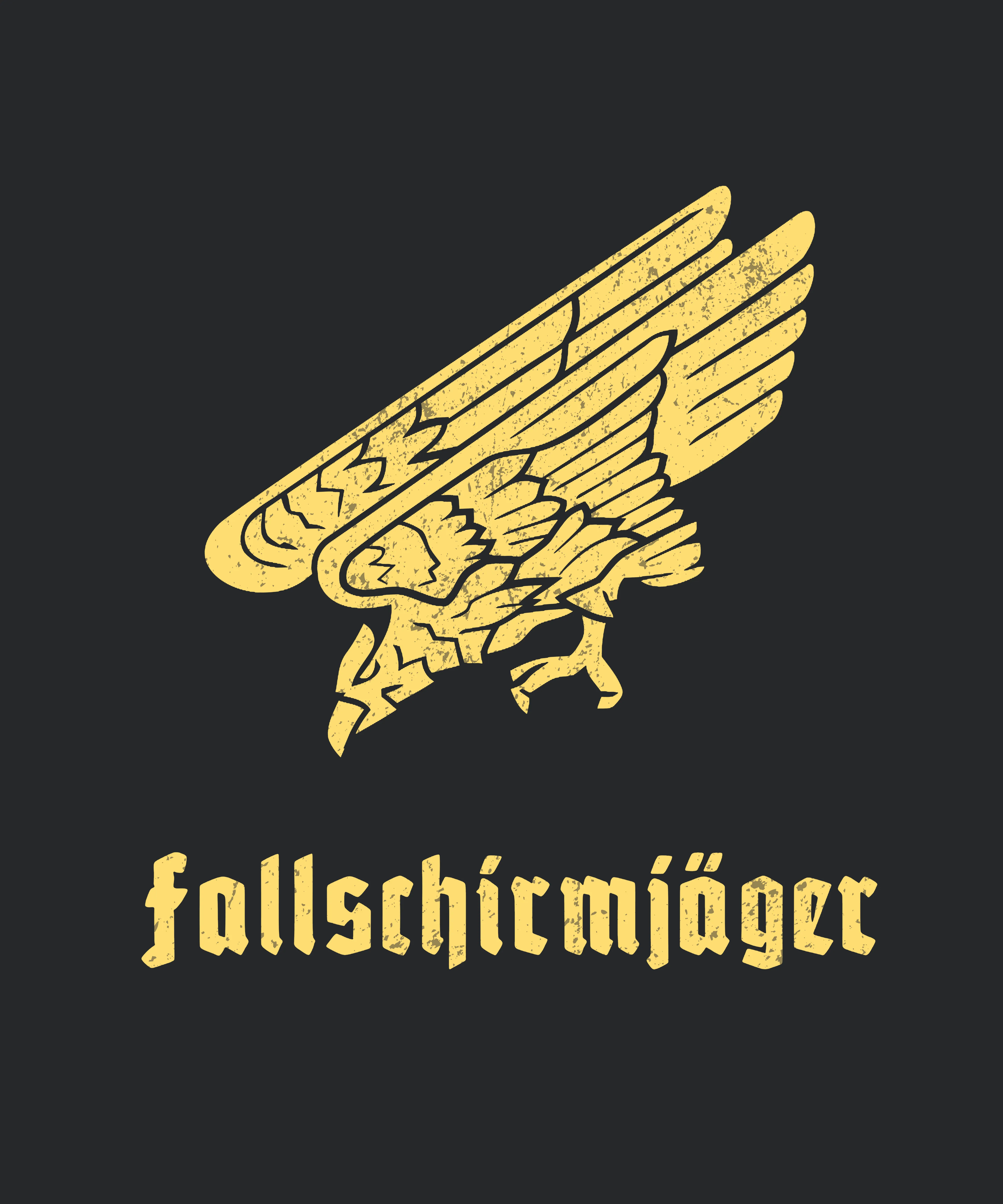 German Paratroops Fallschirmjager Eagle Weathered
