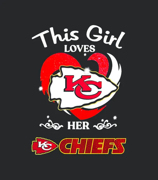 Heart Kansas City Chiefshis Girl Loves Her Chiefs