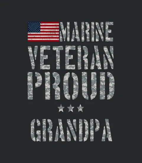 Marine Veteran Proud Grandpa